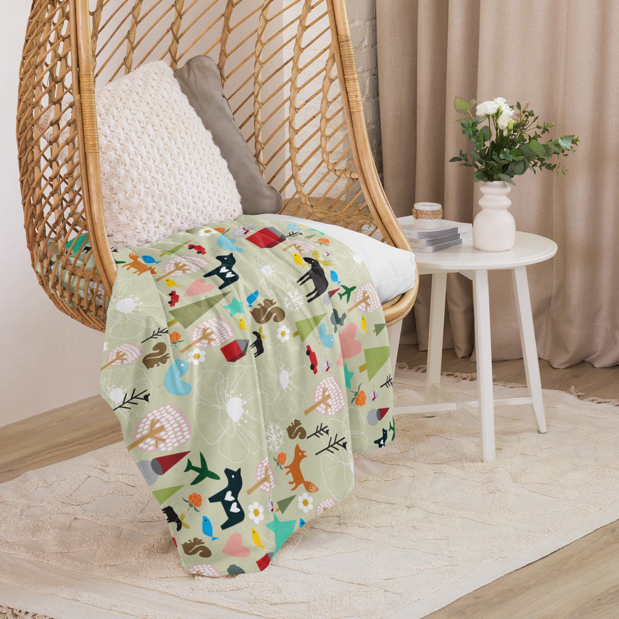 Baby Room Design | Sherpa blanket