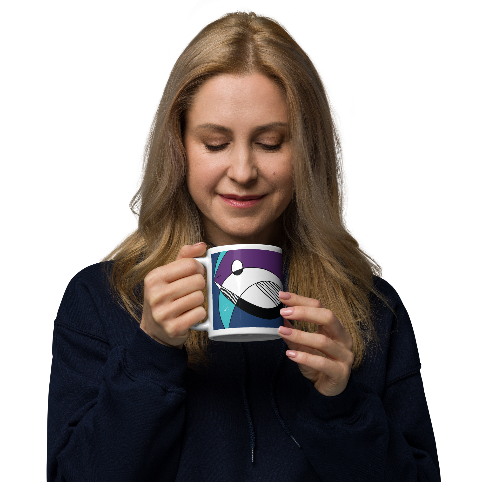 Fish from Kalevala | White glossy mug