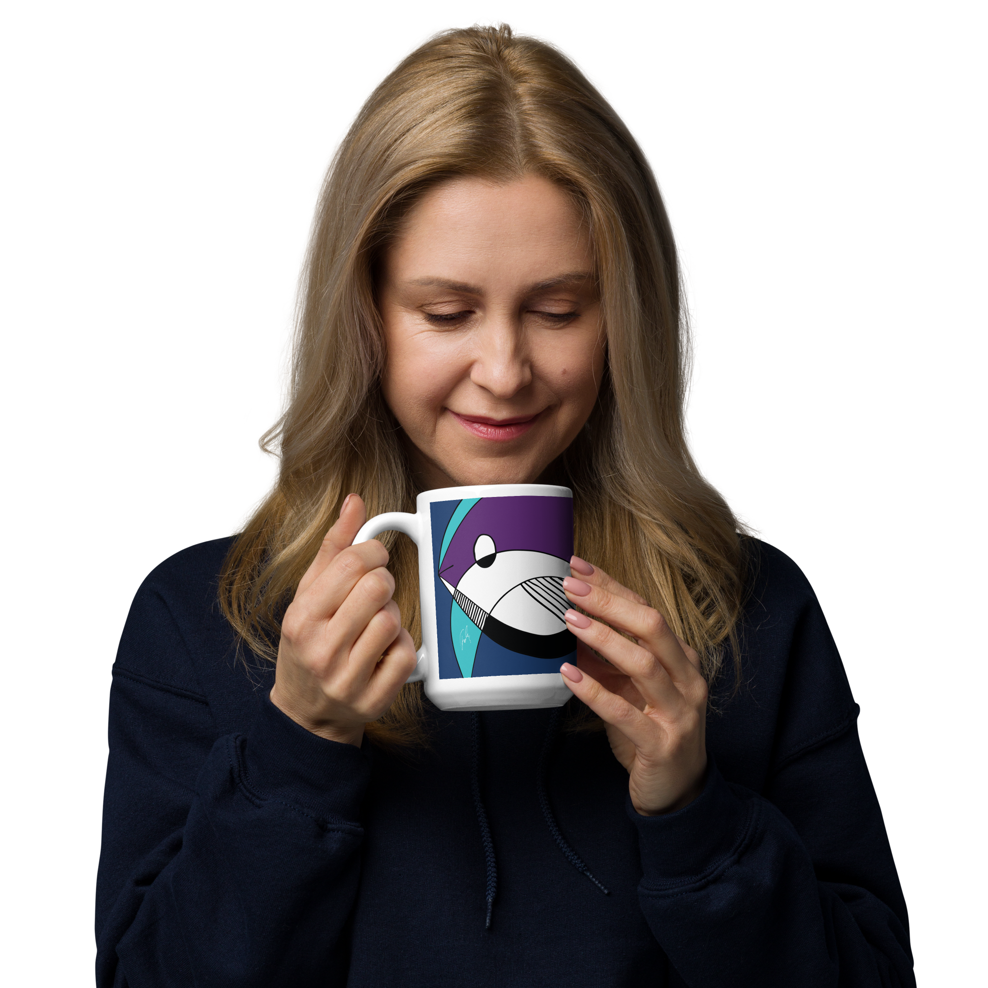 Fish from Kalevala | White glossy mug