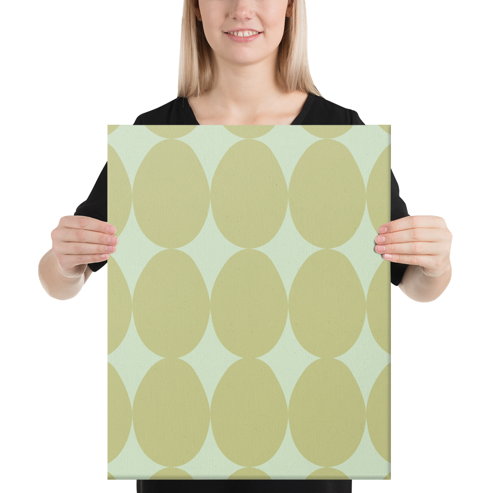 Easter Pattern Olive | Canvas