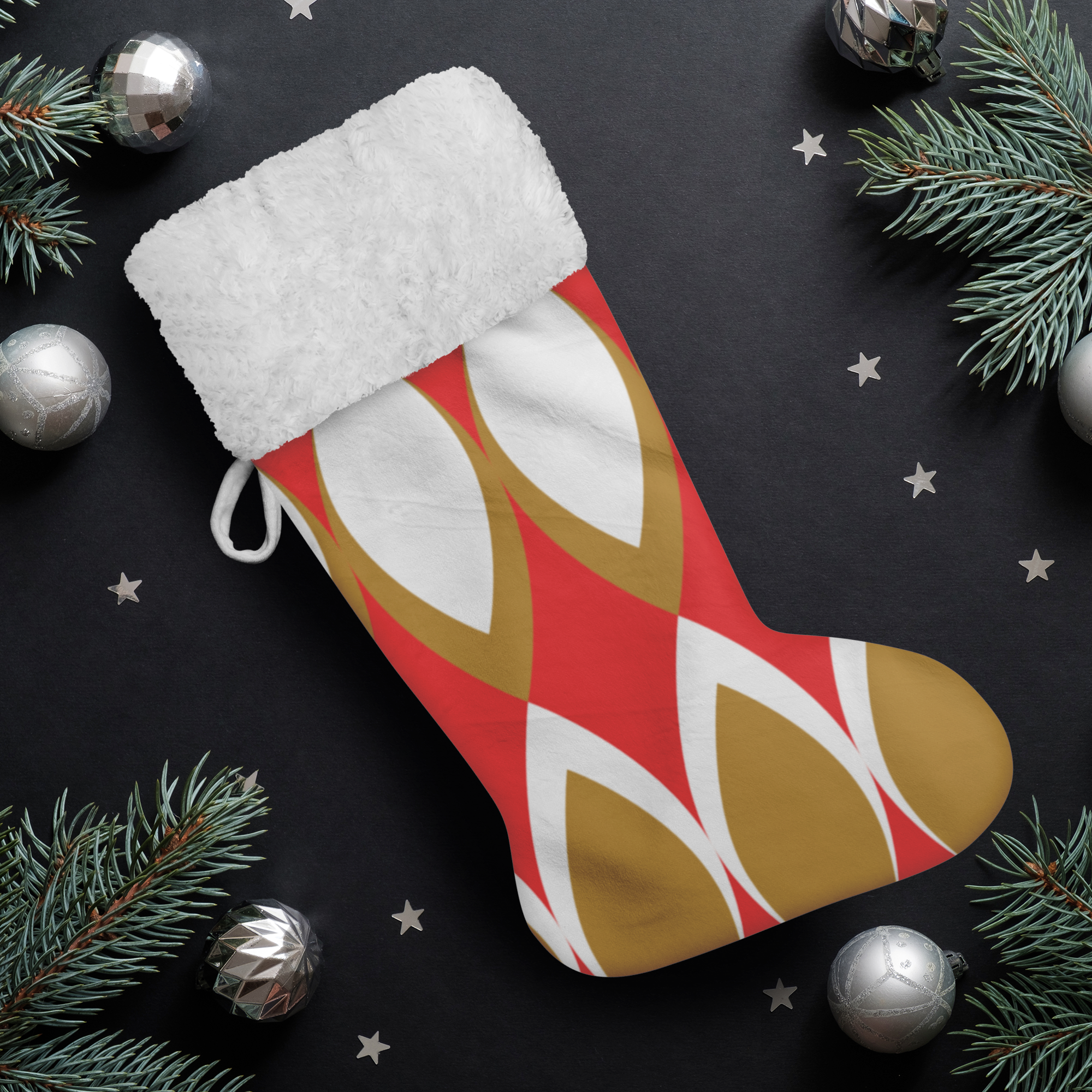 Golden Eye Christmas | Christmas Stocking